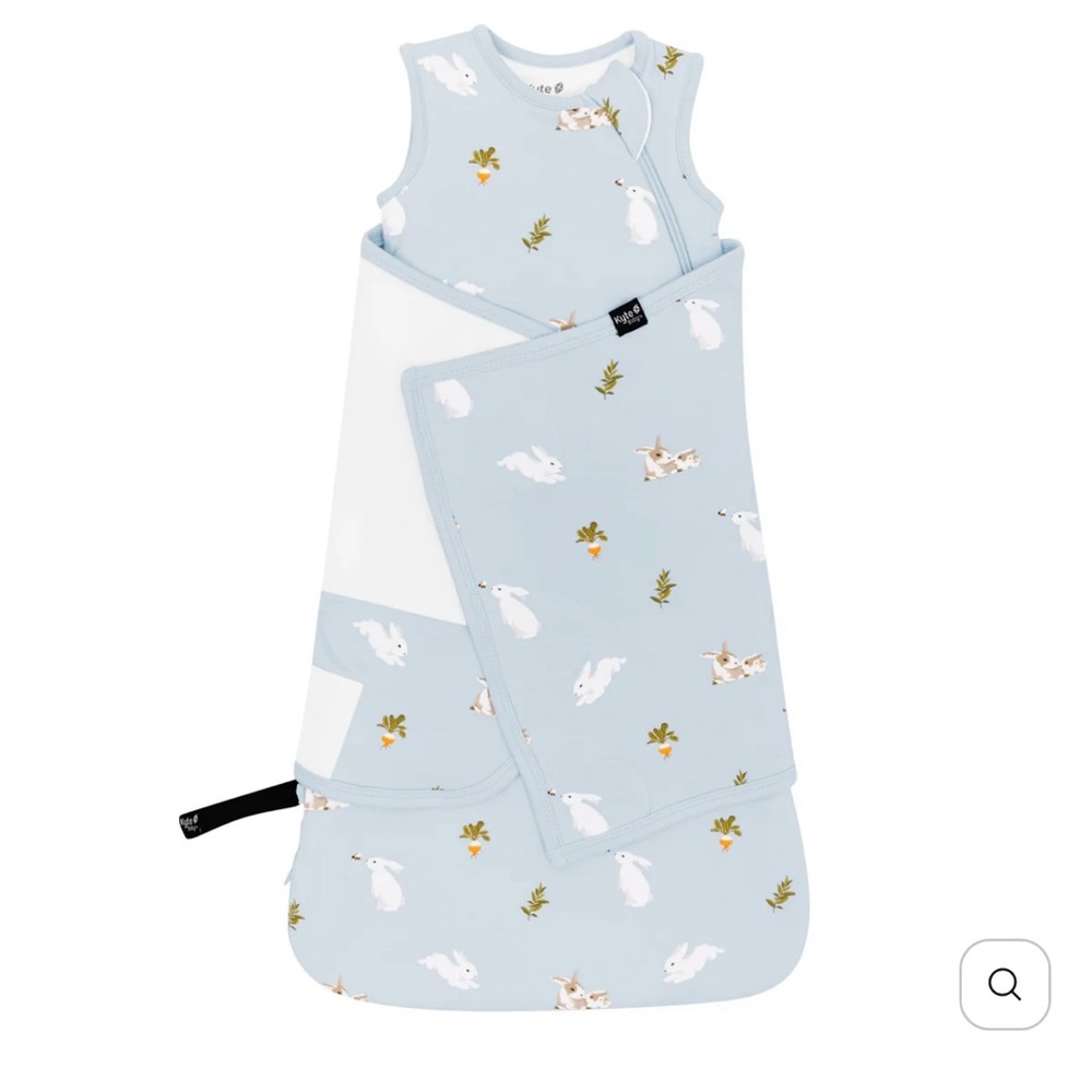 Kyte BABY ice Bunny Swaddle Sleep Sack in XS (7-13lb)